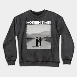 Modern Times final scene illustration by Burro! Crewneck Sweatshirt